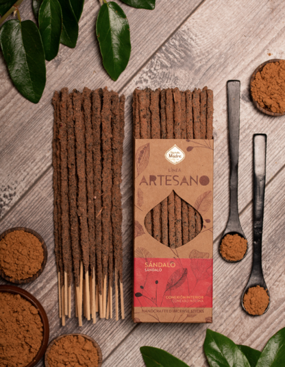 Sandalwood Incense Sticks 30 Pack – Hand Rolled, 60 Min Burn