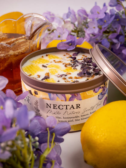 NECTAR Lilac Lemon Honey 4oz Tin Candle