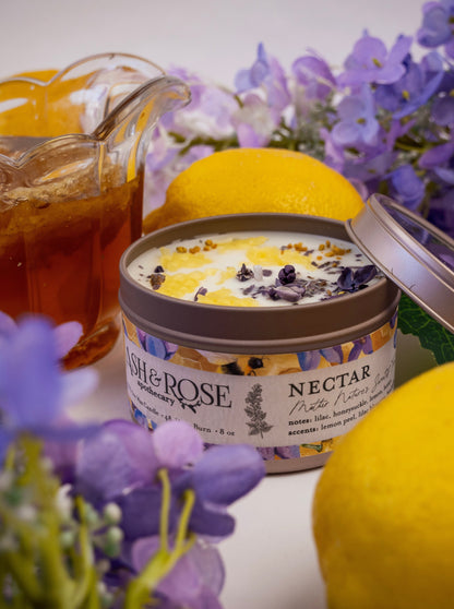 NECTAR Lilac Lemon Honey 4oz Tin Candle