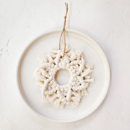 Macrame Snowflake Ornament