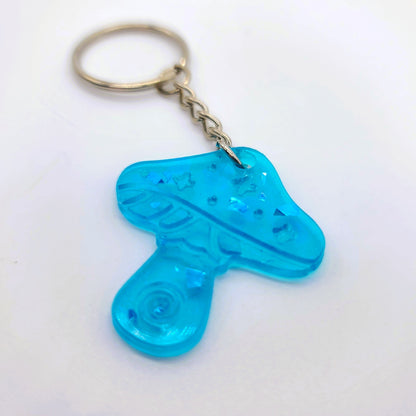 Holographic Mushroom Key Chain