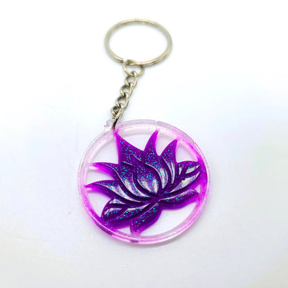 Lotus Flower Key Chain