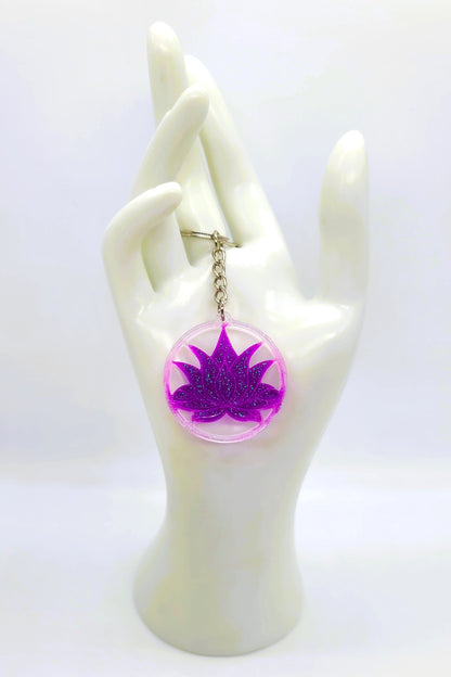 Lotus Flower Key Chain