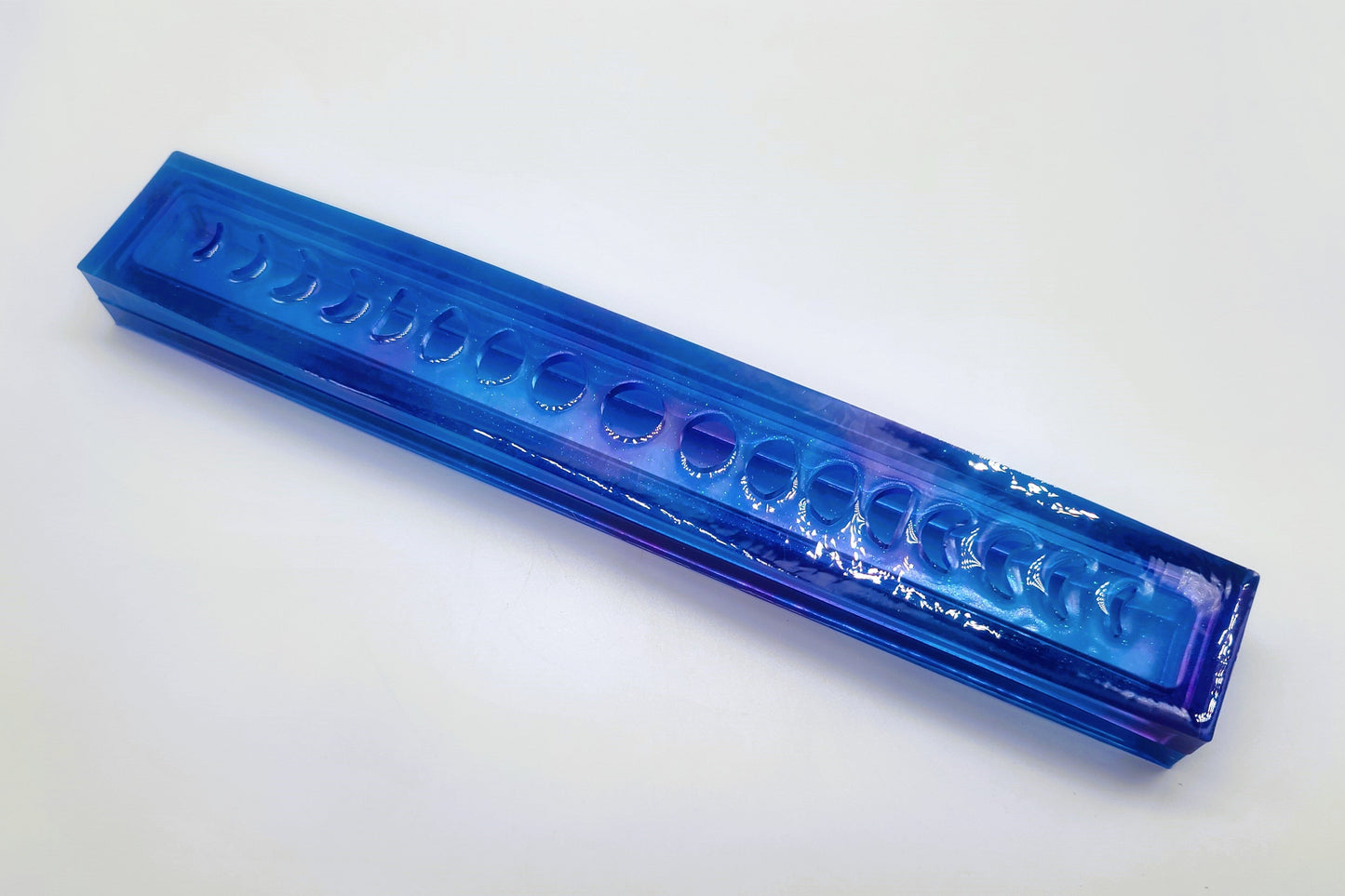 Moon Phases Incense Holder - Made with Resin & Color-Shift Mica