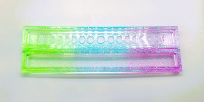 Moon Phases Incense Holder - Made with Resin & Color-Shift Mica