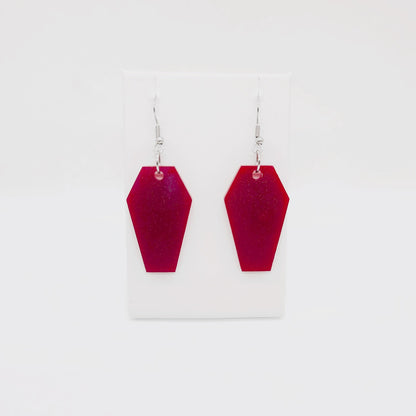 Holographic Coffin Earrings