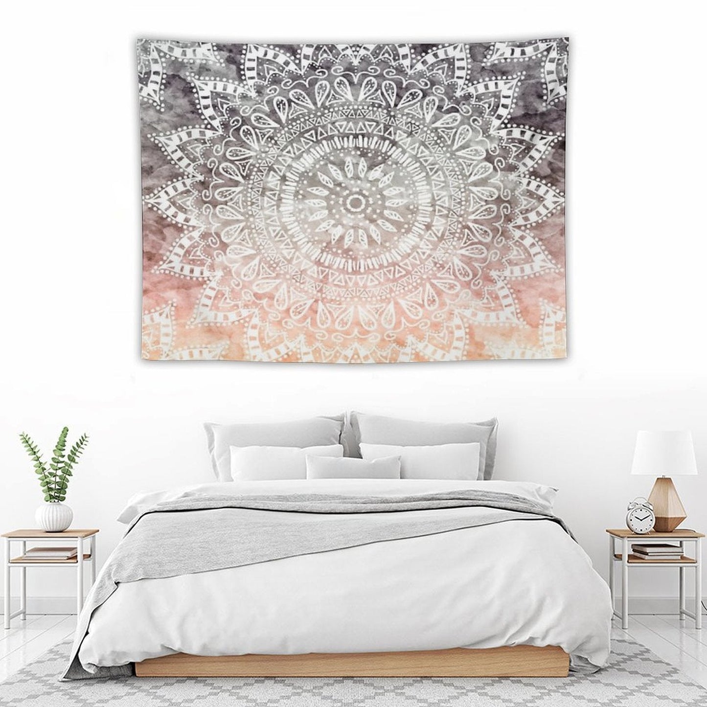 Boho Light Mandala Tapestry