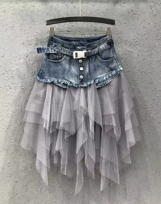 Denim tutu skirt