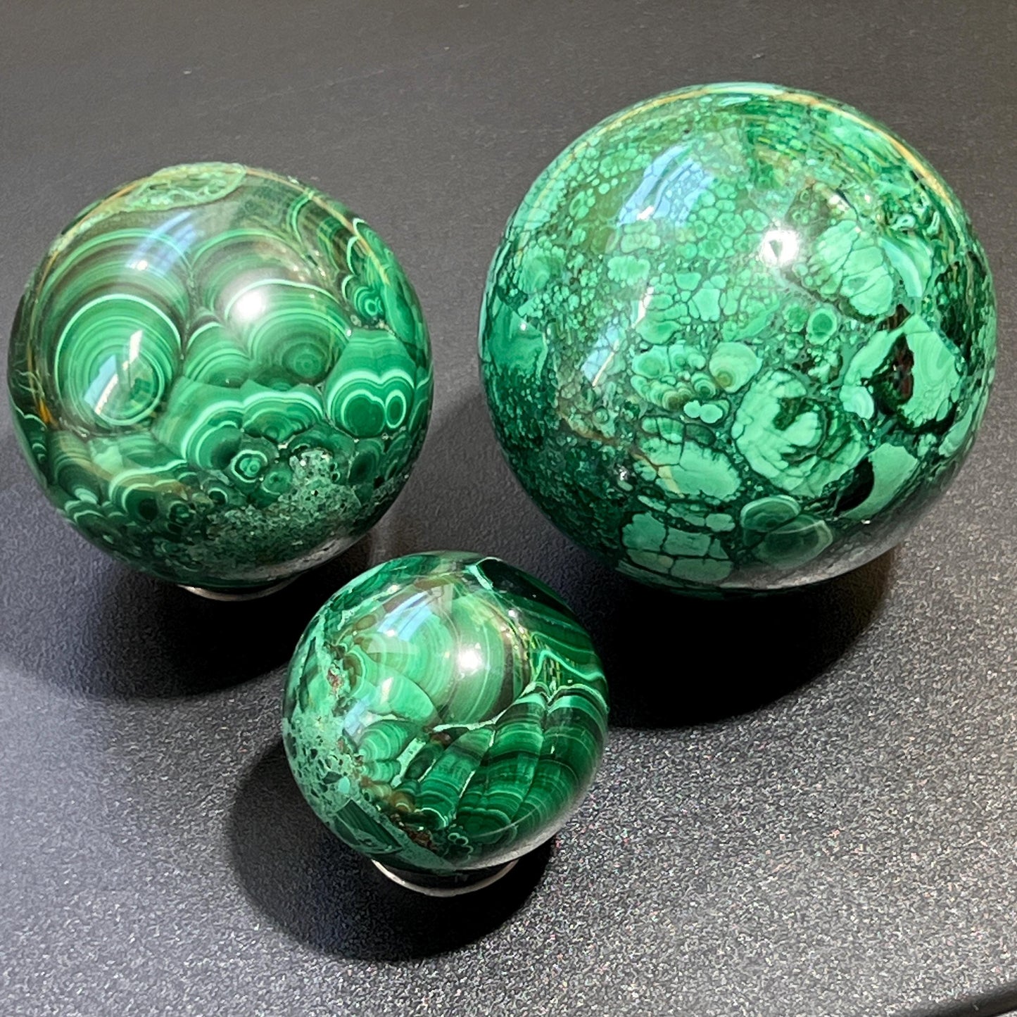 Geniune Malachite Spheres