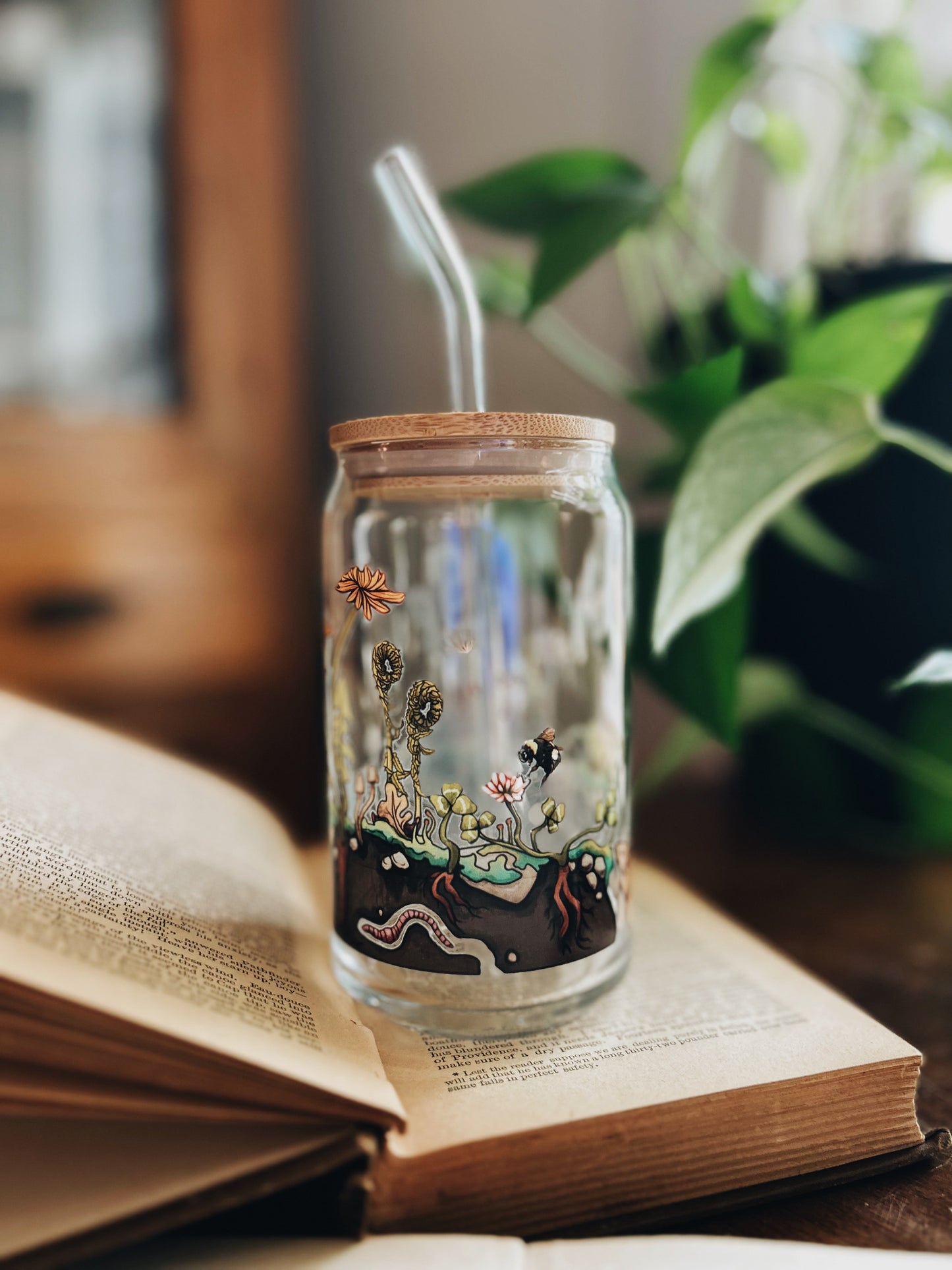 Wee Dirt Friends Glass, handmade
