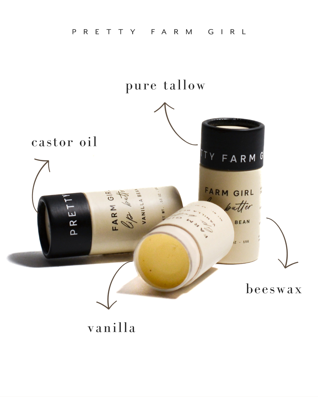 Vanilla Bean Tallow Lip Butter