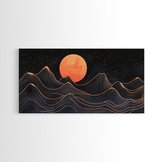 Art Deco Moon  Art