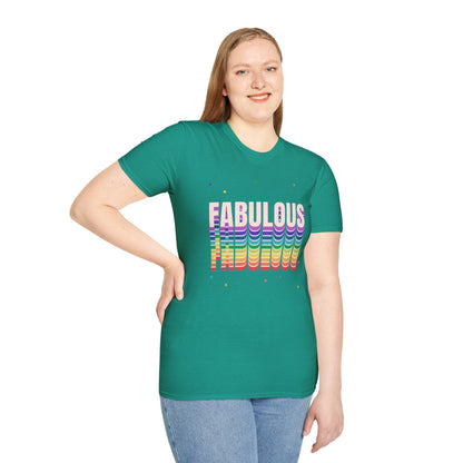 Bespattered Facade Rainbow Fabulous Unisex Softstyle T-Shirt