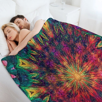 Mandala Love Throw Blanket