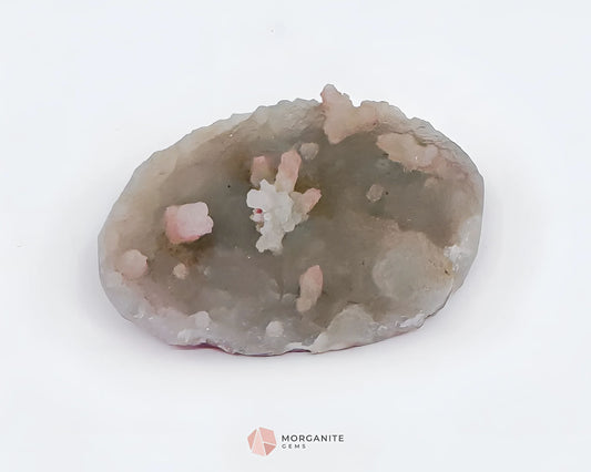 36g Apophyllite and Stilbite on Chalcedony – Unique Crystal Specimen