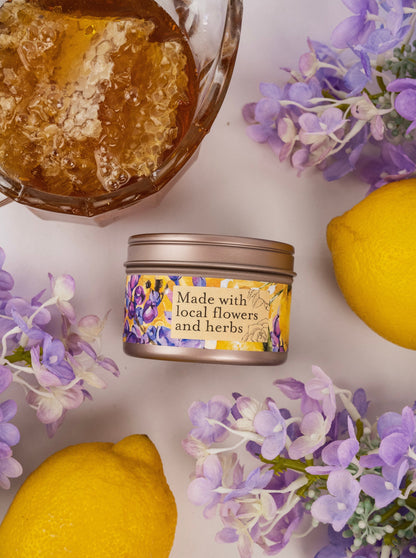 NECTAR Lilac Lemon Honey 4oz Tin Candle
