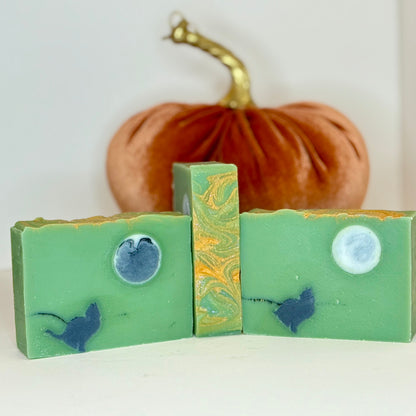 Limited Edition - Wicked Cat  & Moon Halloween Handmade Soap