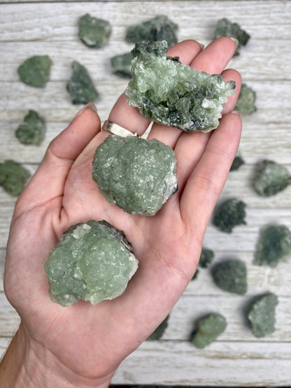 Prehnite with Epidote Cluster