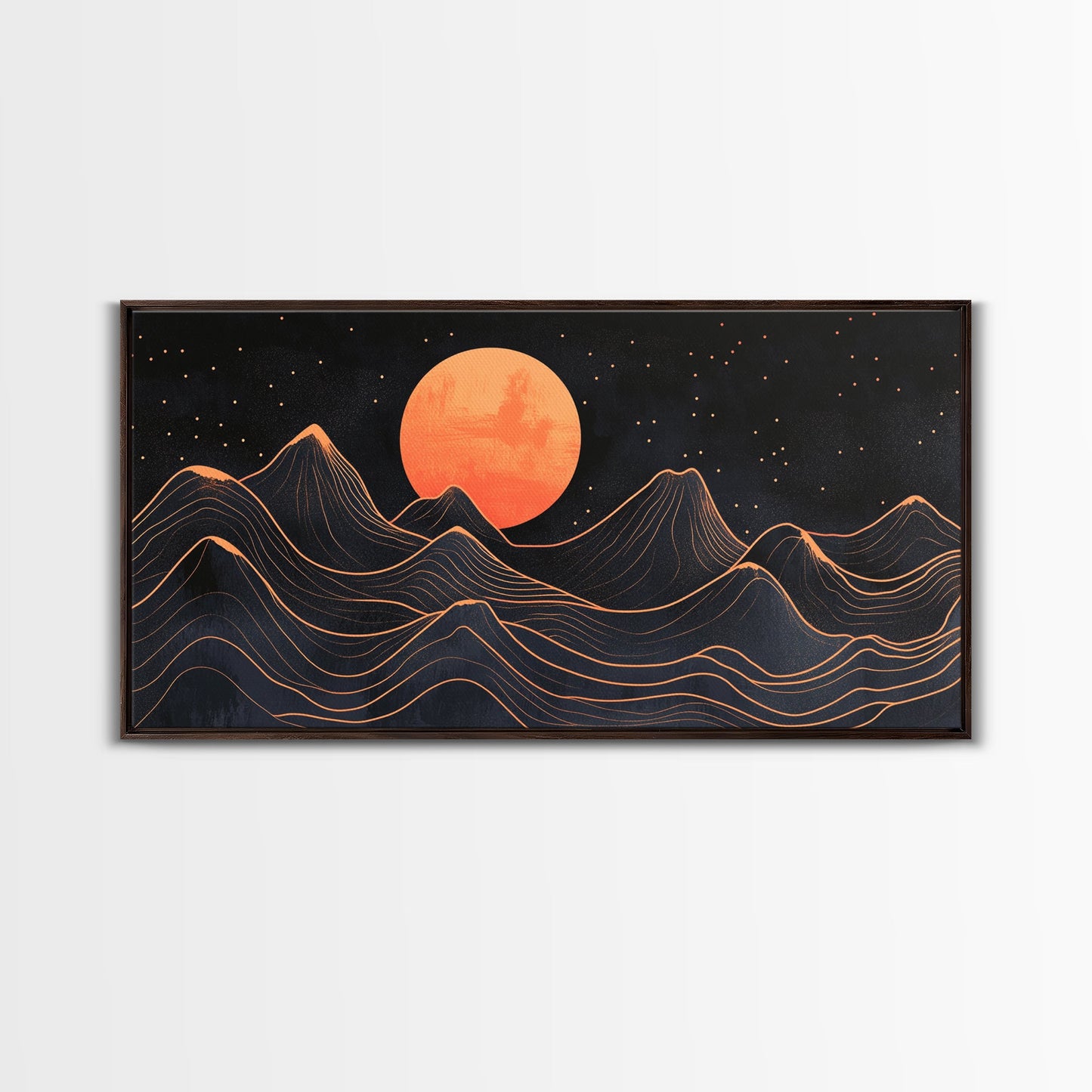 Art Deco Moon  Art