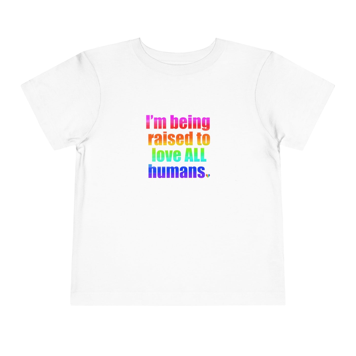 Bespattered Facade Love All Humans Toddler Short Sleeve Tee