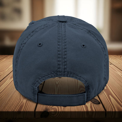 Bespattered Facade "All the Colors" Rainbow Embroidered Distressed Dad Hat