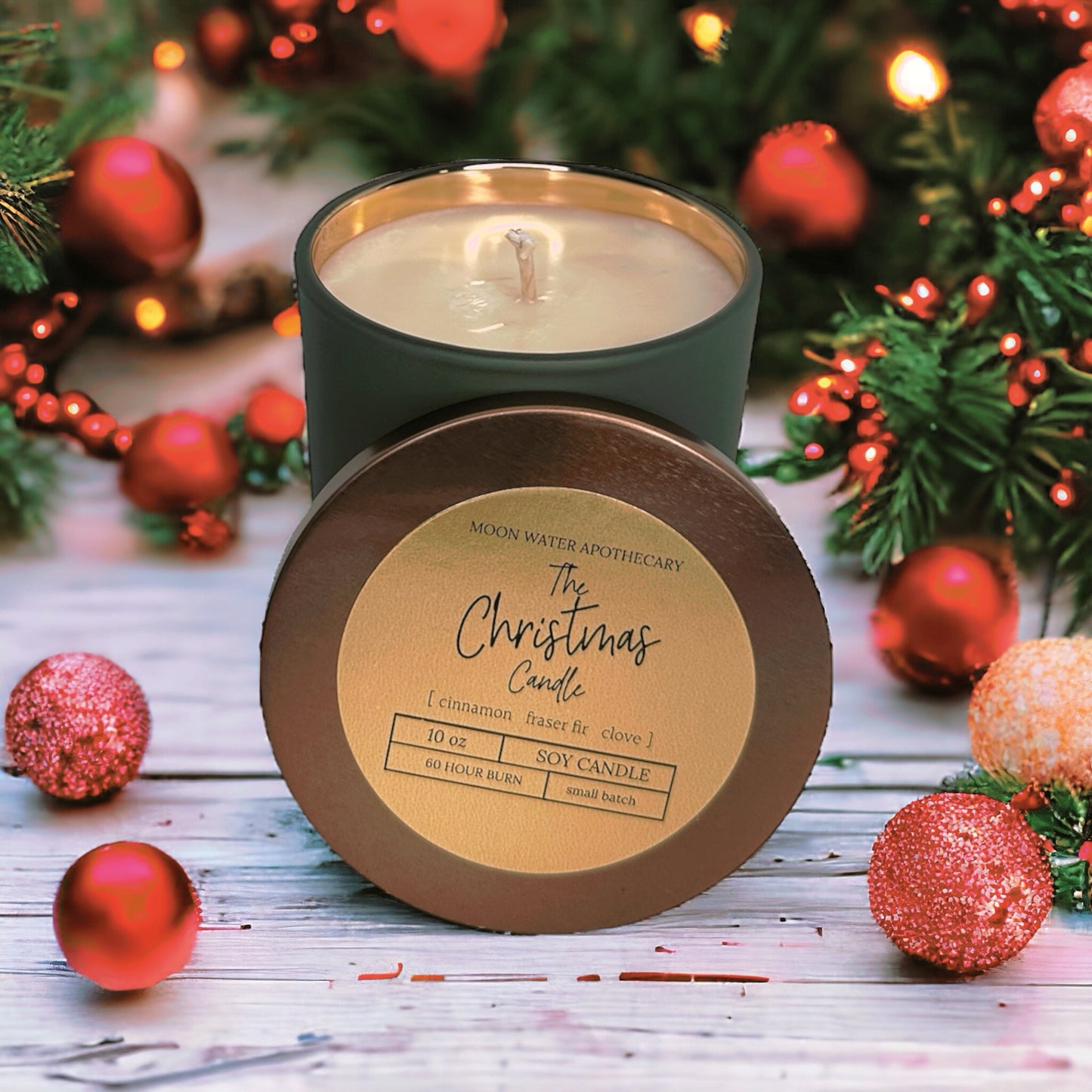 "The Christmas Candle" - 10oz, multiple colors