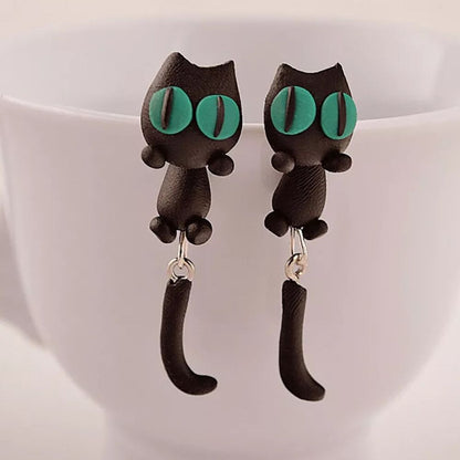 HANDMADE CAT EARRINGS (PAIR)