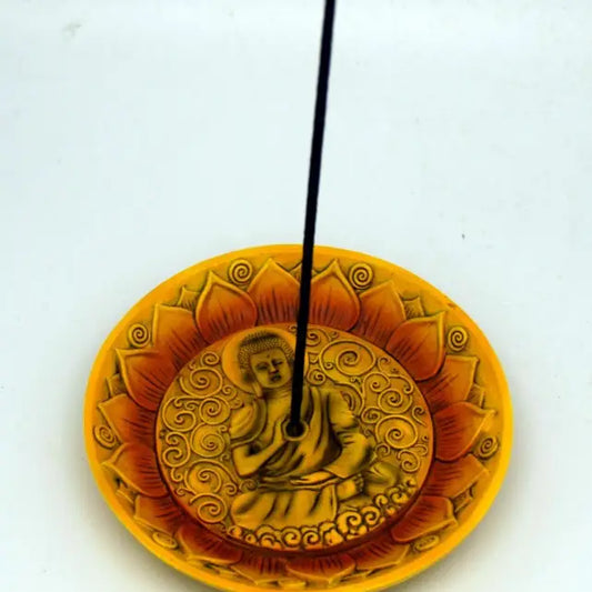Buddha Round Incense Burner