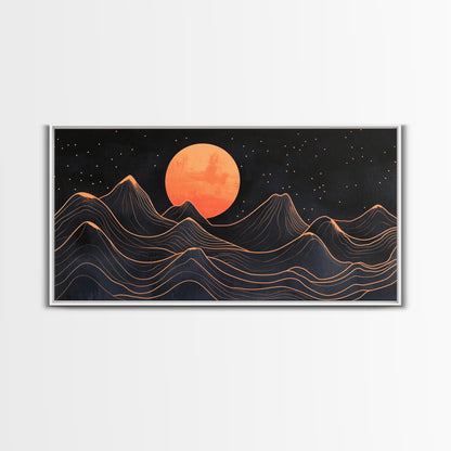 Art Deco Moon  Art