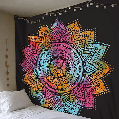 Bright Mandala tapestry