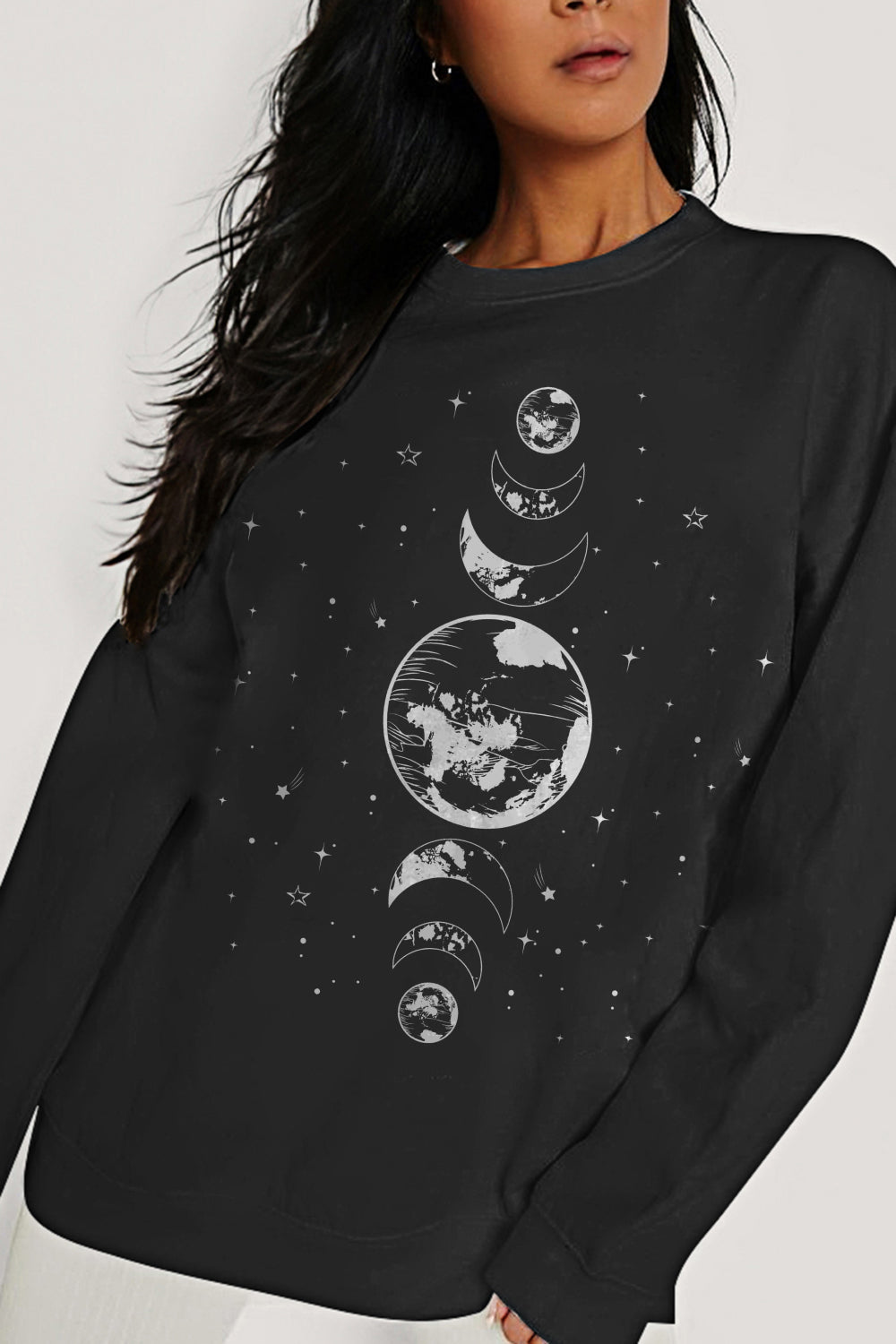 “Earth & Moon” Graphic Sweatshirt