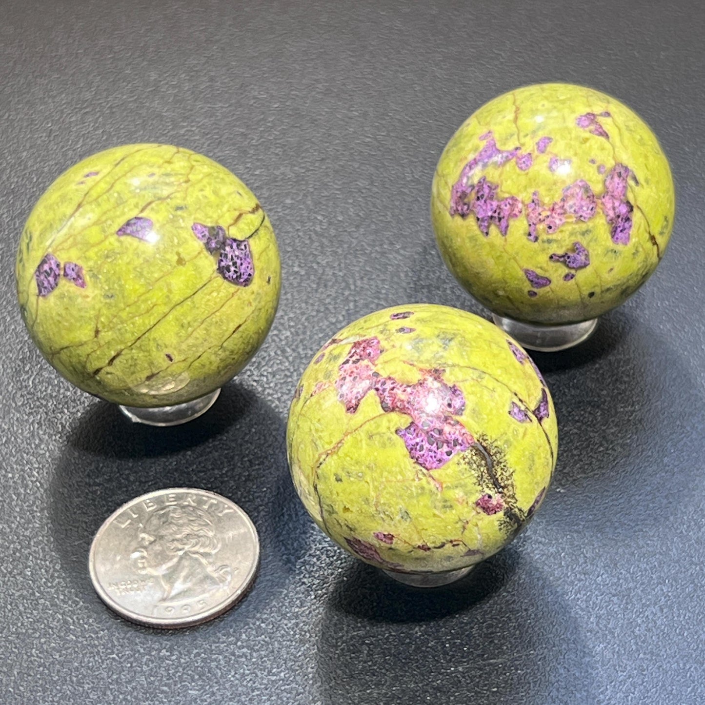 Atlantisite Sphere (Serpentine / Stichtite)