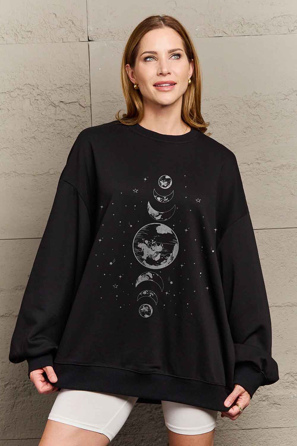 “Earth & Moon” Graphic Sweatshirt