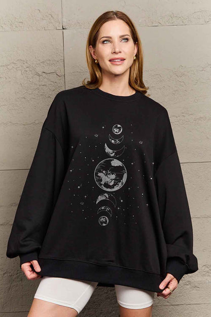 “Earth & Moon” Graphic Sweatshirt