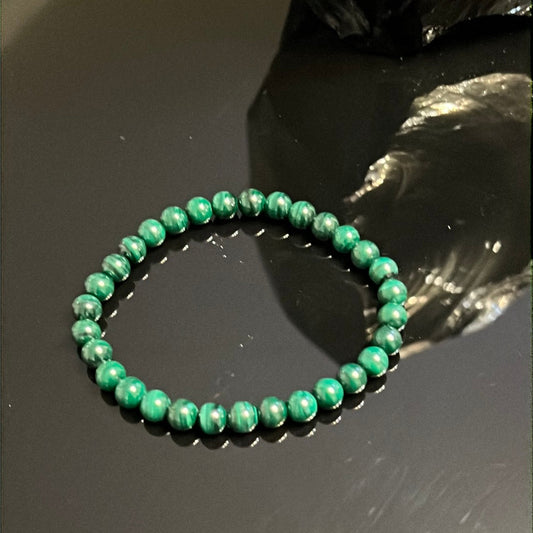 Malachite Stone Bracelet - good luck