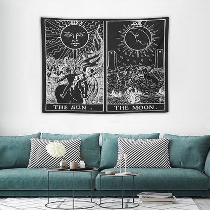 The Sun And Moon Tarot Cards  Pearl & Obsidian Tapestry