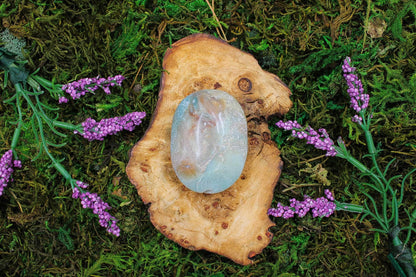 Chinese Amazonite Palm Stone 2.5"