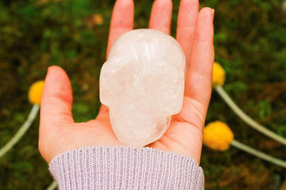Clear Quartz Skull 3"x3.5"
