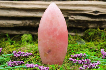 Rose Quartz Flame 3"