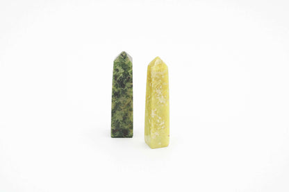 Serpentine Tower – 2" to 3" Polished Crystal Point