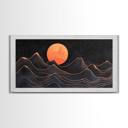 Art Deco Moon  Art