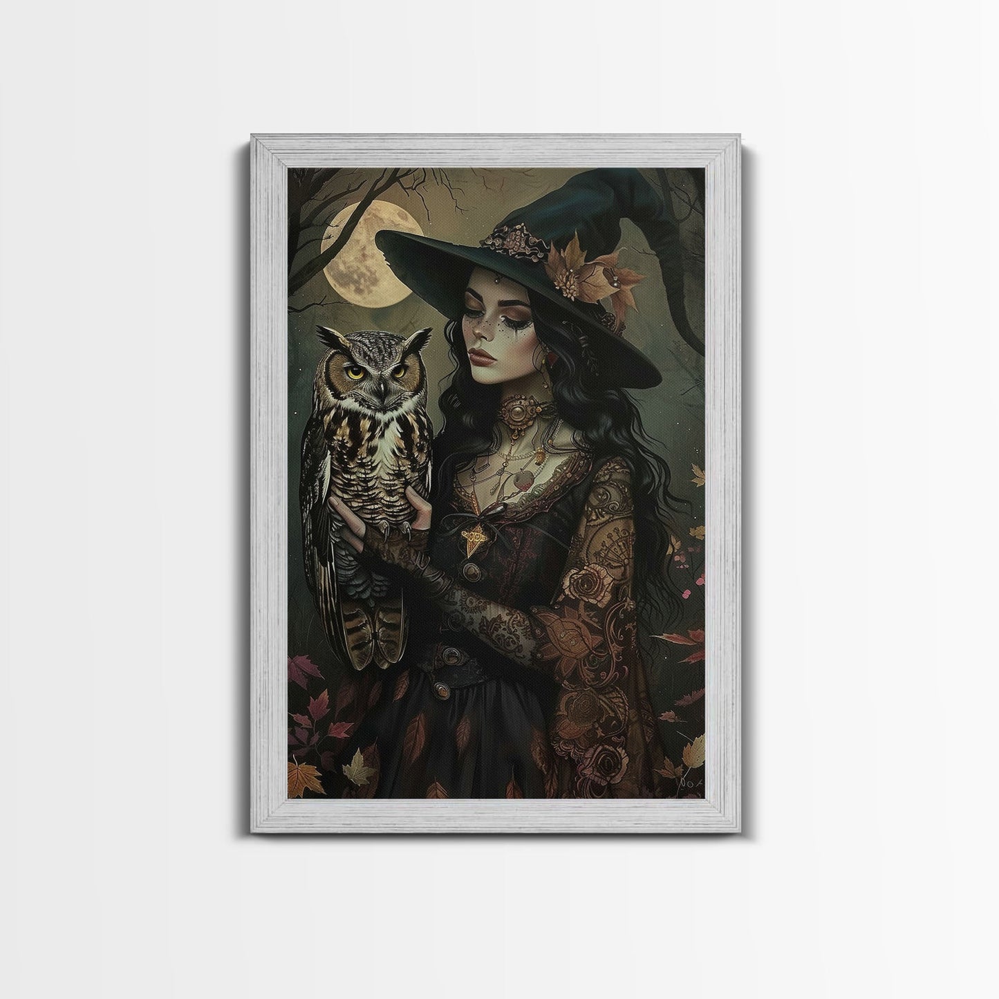 Witch with Owl - Wall Art