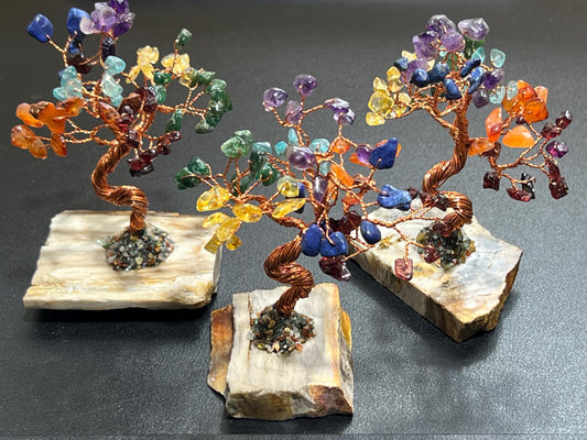 Rainbow Crystal Bonsai Tree - $Money Tree$