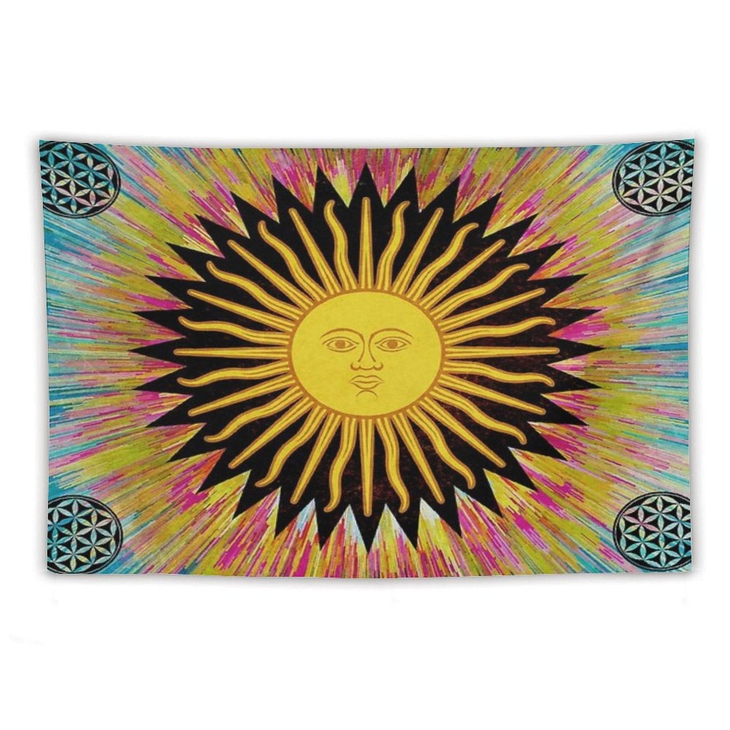 Psychedelic Sun Tapestry