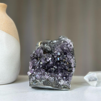 Amethyst cluster on SALE, Amethyst with agate formations
