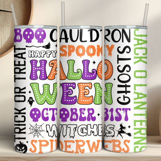 Happy Halloween Tumbler – Spooky Seasonal Drinkware