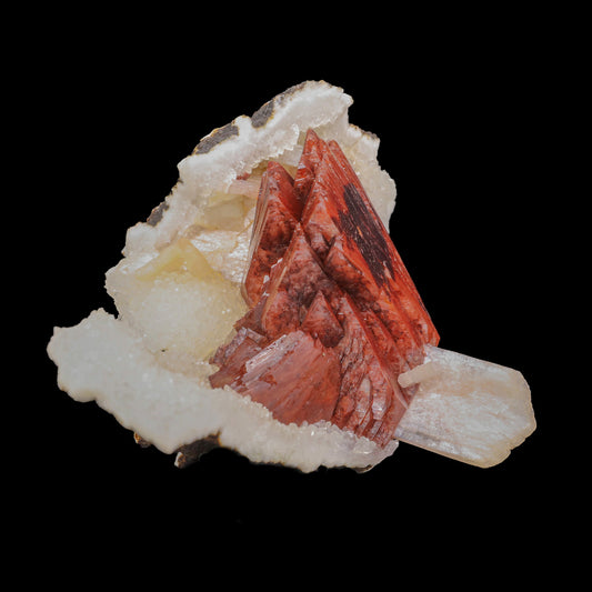Red Heulandite Natural Mineral Specimen  # B 6859