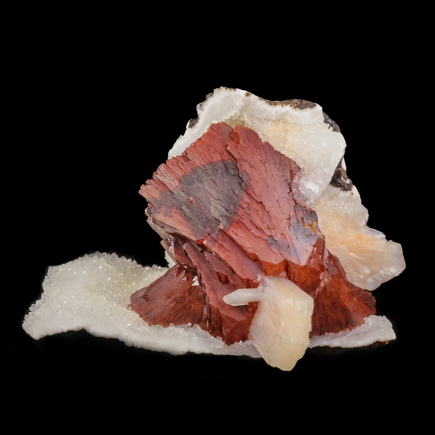 Red Heulandite Natural Mineral Specimen  # B 6859