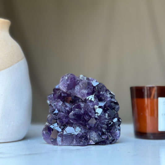 Amethyst geode Large crystal cluster
