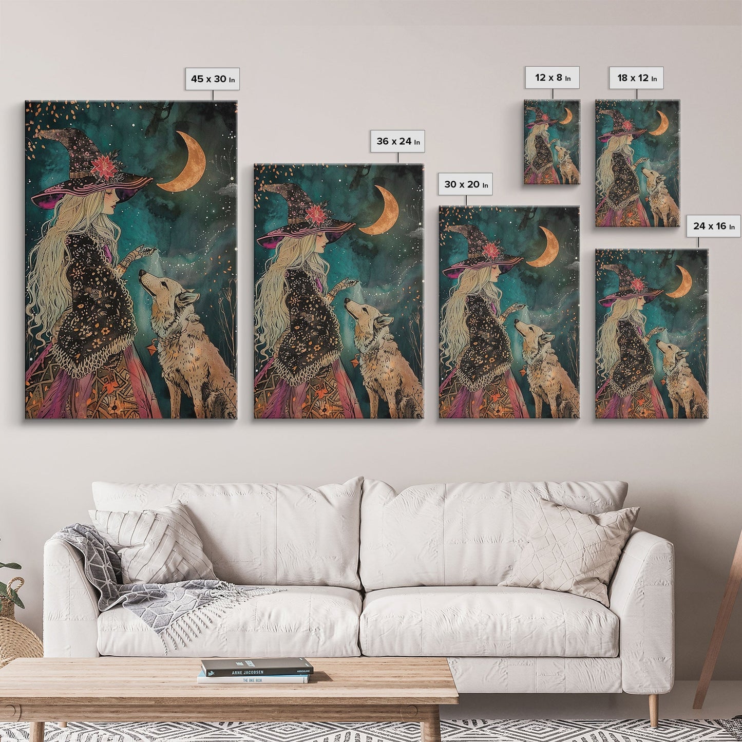 Witch and Dog - Wall Art